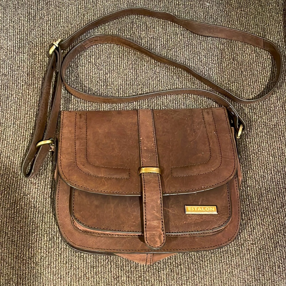 Estalon Genuine Leather Small Crossbody Purse